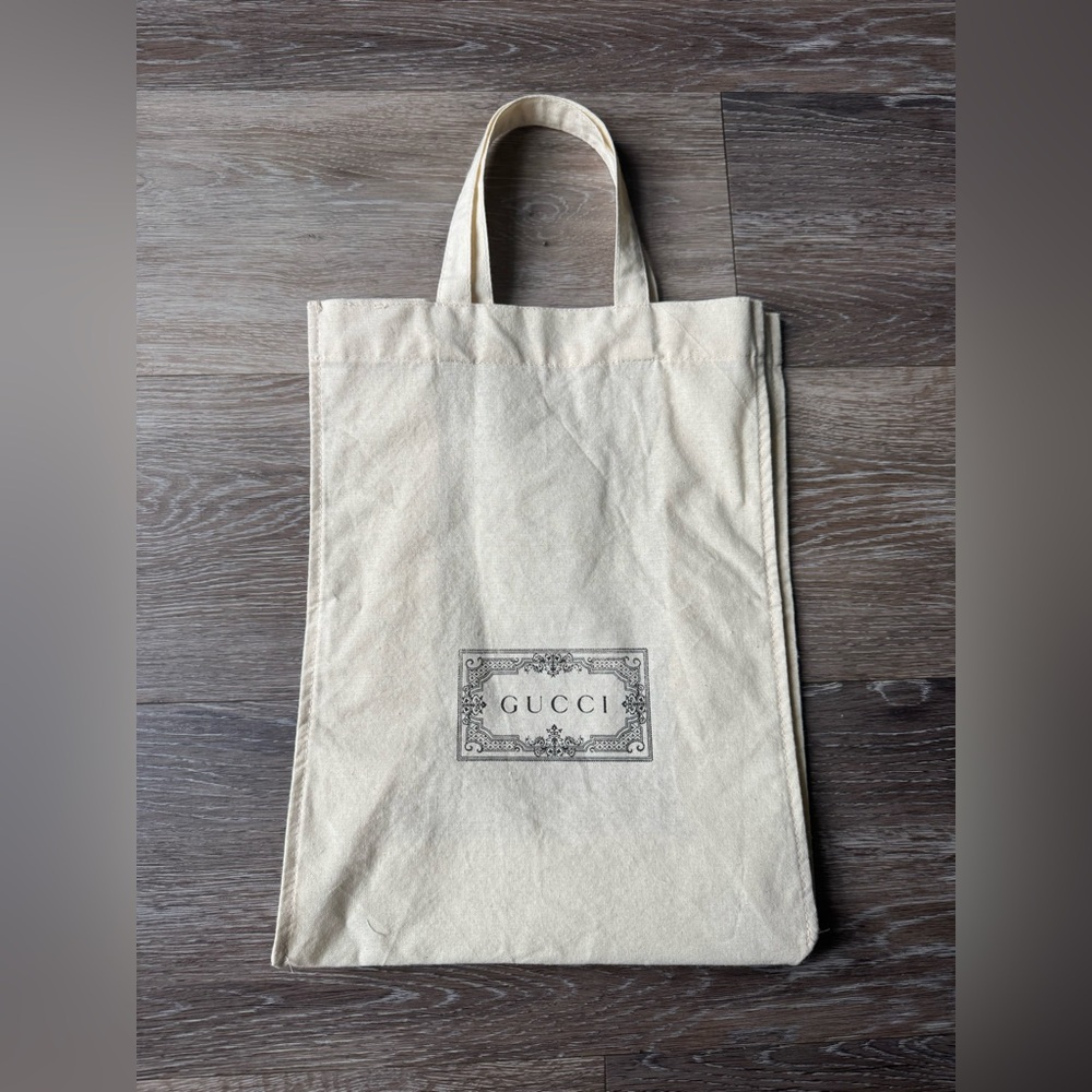 Gucci Cream Canvas Tote Bag